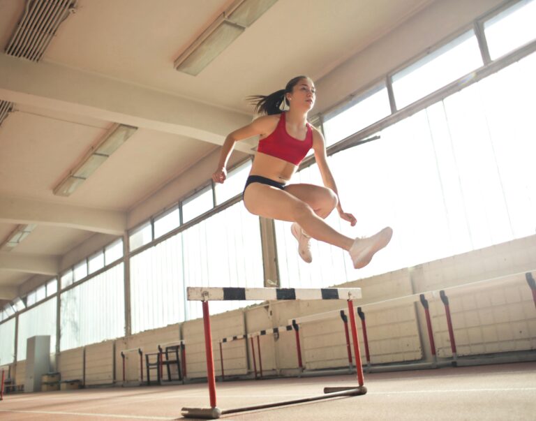 Photo by Andrea Piacquadio: https://www.pexels.com/photo/photo-of-a-woman-jumped-on-obstacle-3764164/